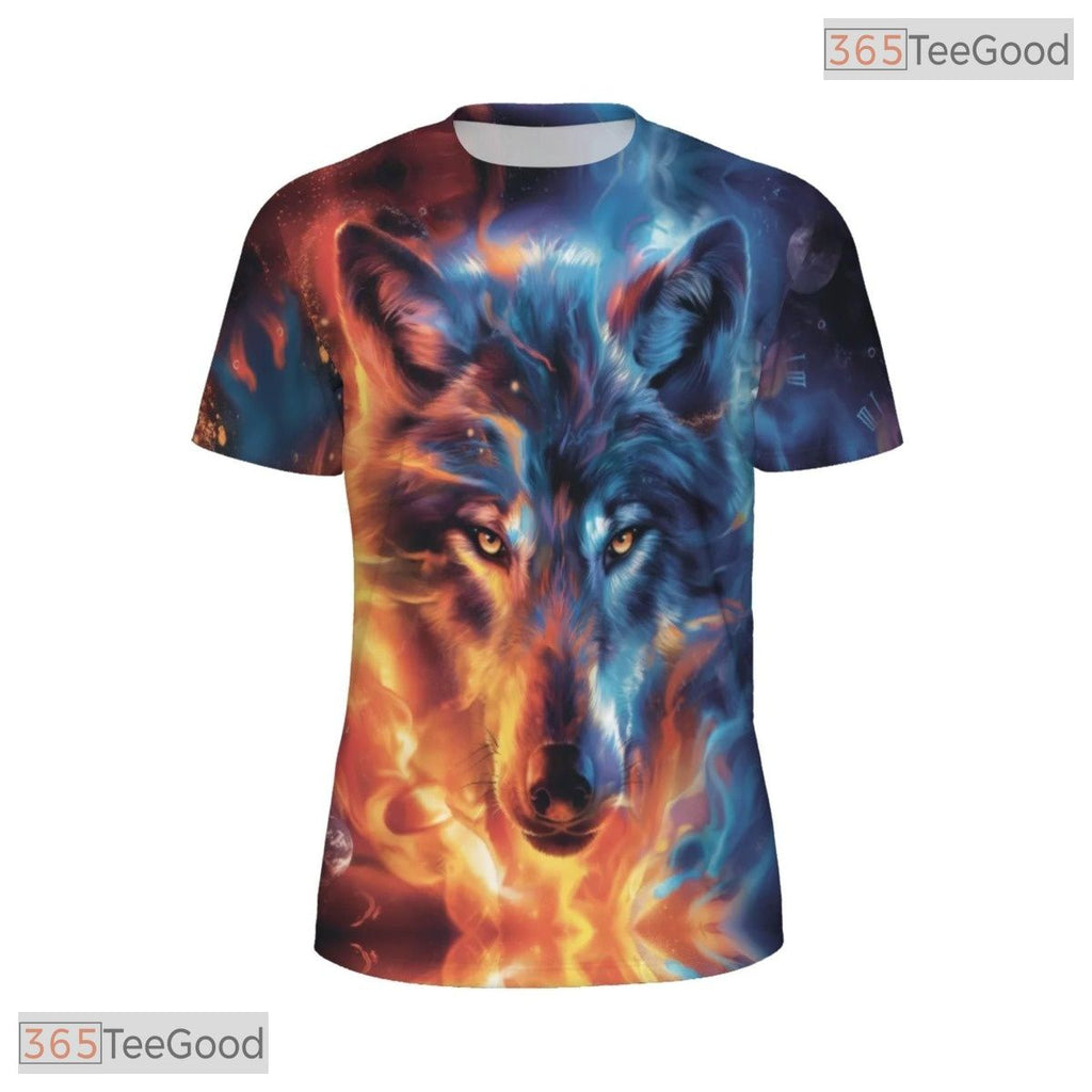 Wild Wolf Animal Graphic Nature 3D Pattern Printed Casual Unisex Tee Shirt Styles