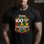 100 Years of Black Excellence Centennial T-Shirt 1926-2026 Black History Month Africa Shirt