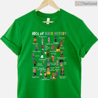 ABCs of Black History Month T-Shirt Juneteenth Education Alphabet Shirt for Men Women & Kids