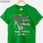 A Queen Was Born in January T-Shirt, January Birthday Gift Shirt for Women, Cute Royal Birthday Tee