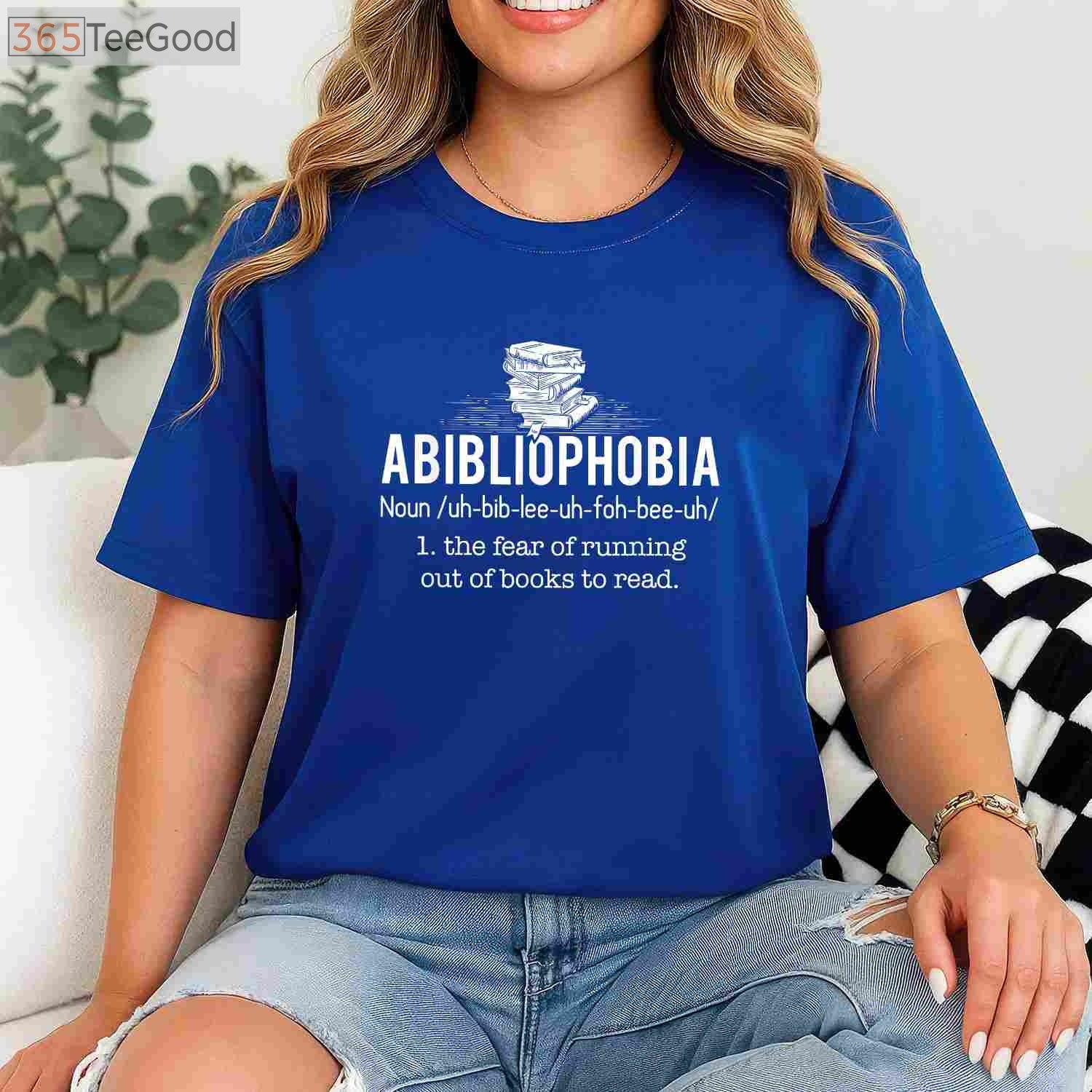 Abibliophobia Funny Reading T-Shirt - Humorous Bookworm Reader Gift