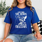 Adult Humor I Like It When She Bends Over Fishing Shirt, Sarcastic Angler Tee