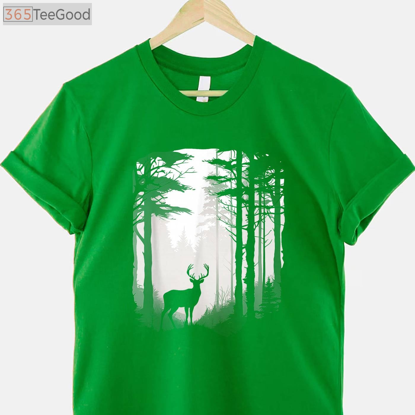 Aesthetic Deer Forest Wildlife Hunting T-Shirt, Nature Inspired Hunter Apparel