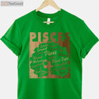 African American Pisces Girl Melanin Shirt - Black Queen March Birthday Gift