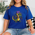 Alligator Crocodile Mardi Gras Costume T-Shirt for Men Women