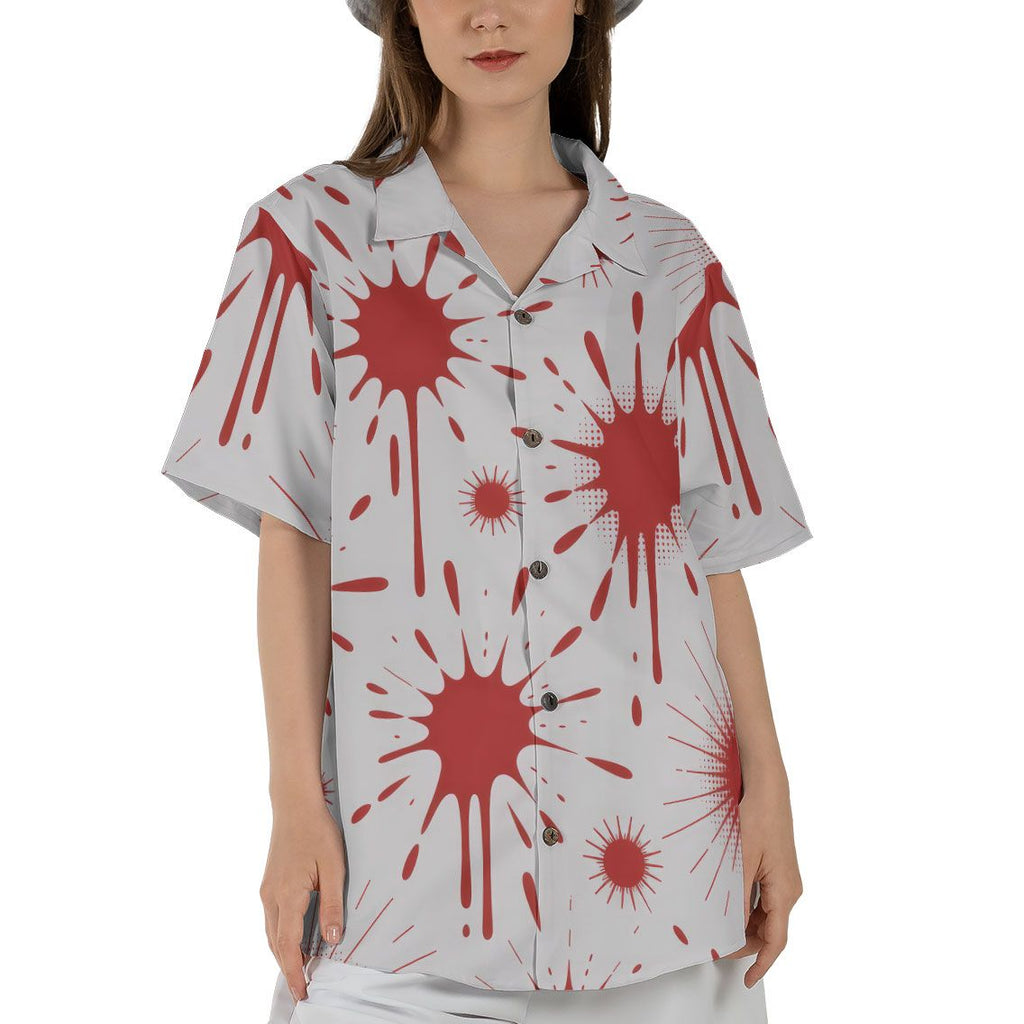 Aloha Red Rose Hawaiian Tee Tropical Vacation Outfit for Adults