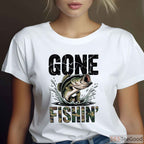 American Flag Camo Bass Fishing Shirt - Funny Dad Joke Tee for Men & Youth