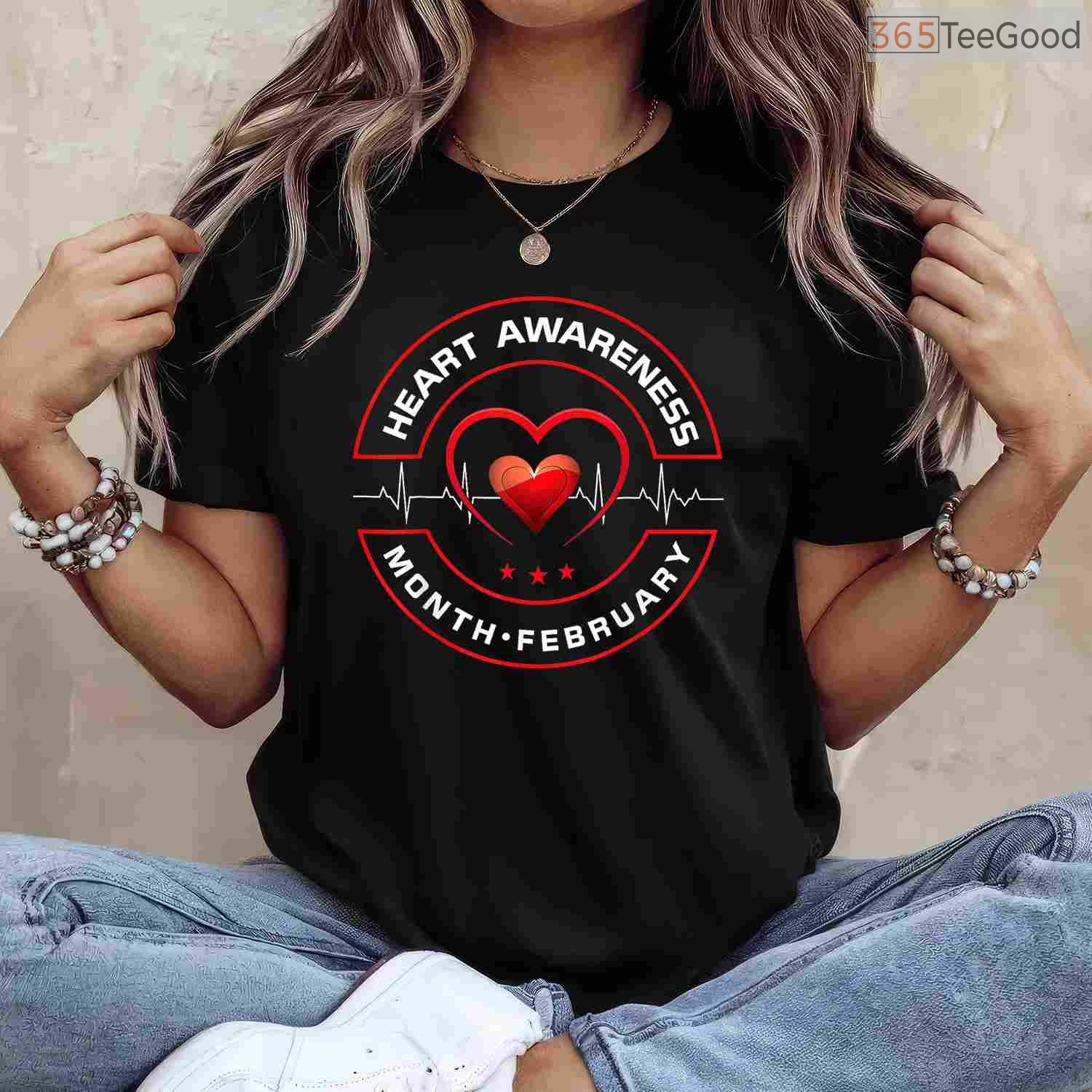 American Heart Month February Shirt – Heart Health Awareness Gift