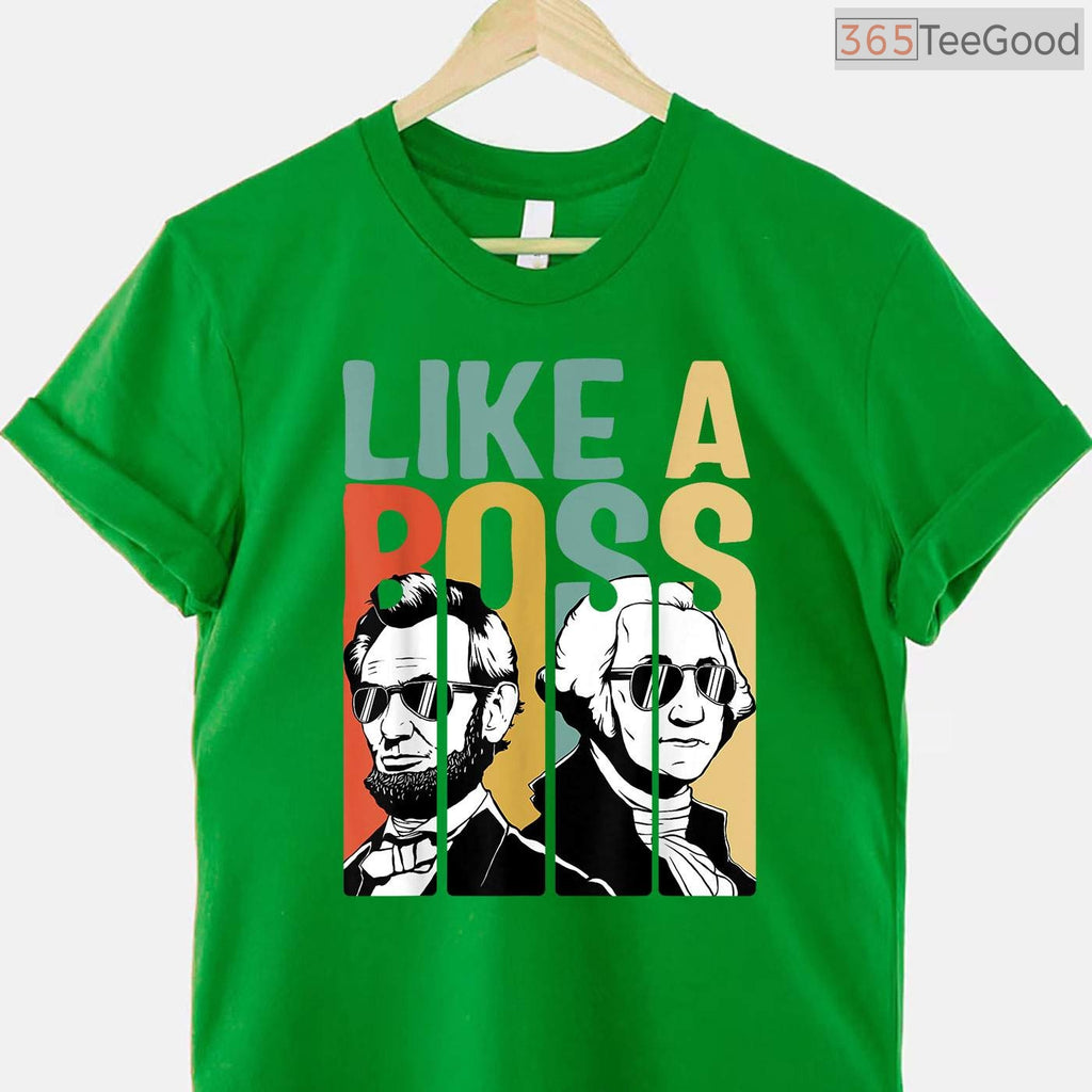 American History Tees Washington Lincoln Abe George T-Shirt Classic Fit Presidents Day Gift Shirt