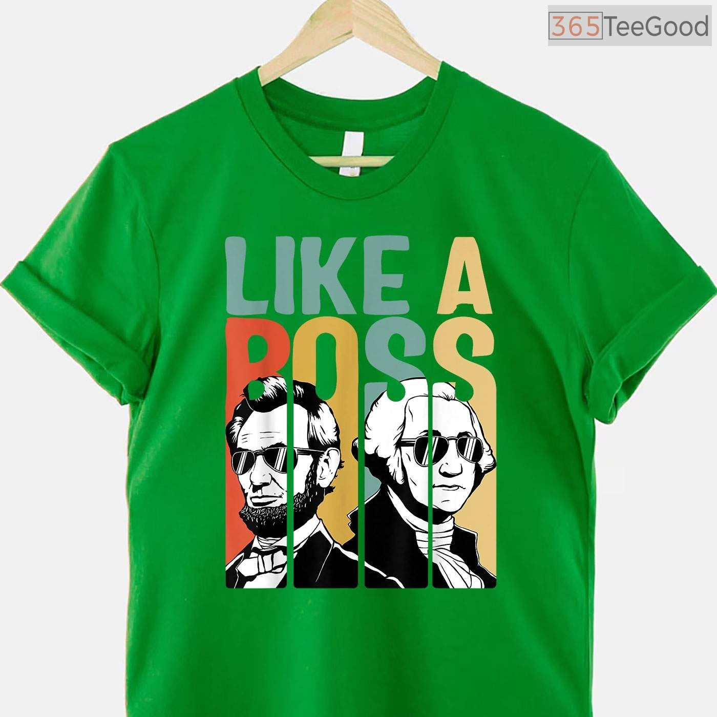 American History Tees Washington Lincoln Abe George T-Shirt Classic Fit Presidents Day Gift Shirt