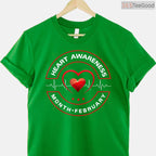 American Heart Month February Shirt – Heart Health Awareness Gift