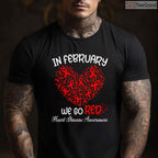 American Heart Month February Shirt – Go Red Awareness Campaign