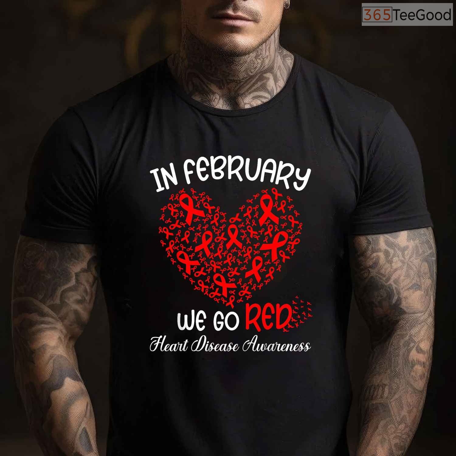 American Heart Month February Shirt – Go Red Awareness Campaign