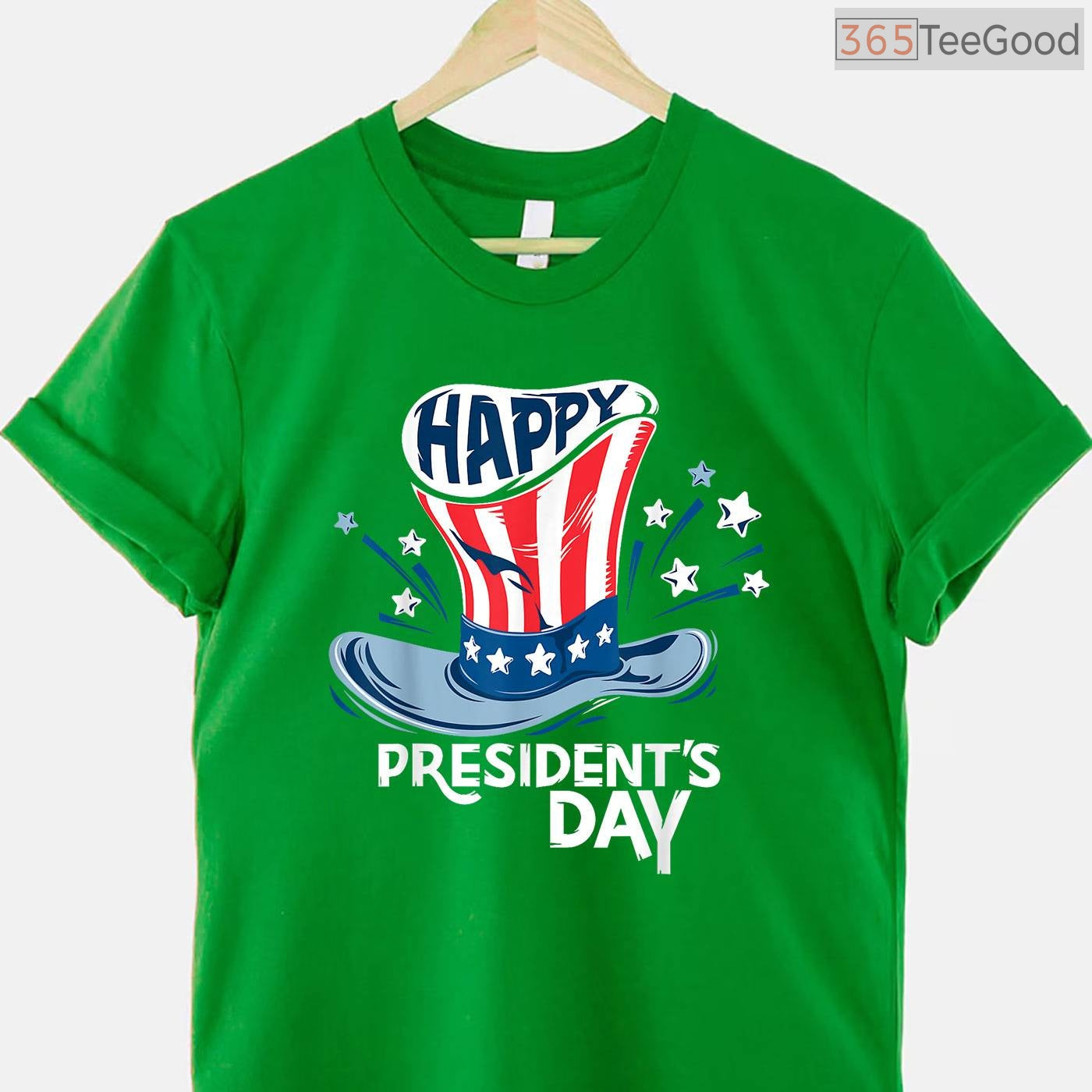 American Independence Day 4th July T-Shirt Happy Presidents Day Dual Holiday Patriotic Shirt
