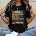 Aquarius February Birthday Shirt – Born In February Zodiac Gift Tee