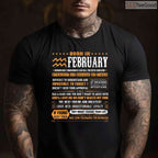 Aquarius February Birthday Shirt – Born In February Zodiac Gift Tee