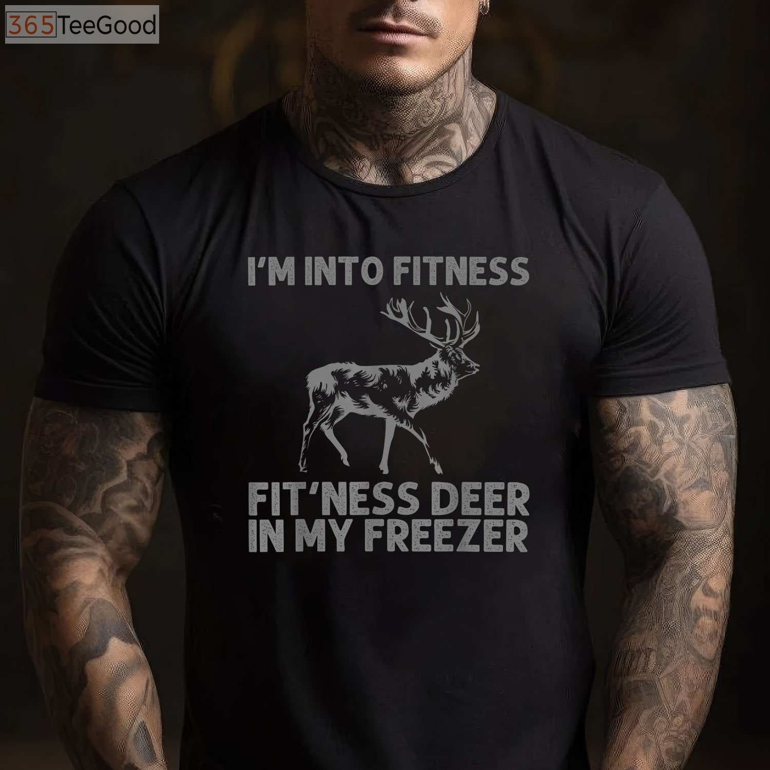 Artistic Wildlife Deer Hunting Shirt, Nature Lover Buck Graphic for Men Women