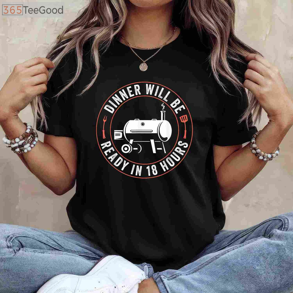 BBQ Dad Smoking Meat T-Shirt - Funny Barbecue Smoker Apparel for Men