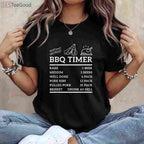 BBQ Timer Beer & Grill T-Shirt - Funny Barbecue Saying Dad Gift