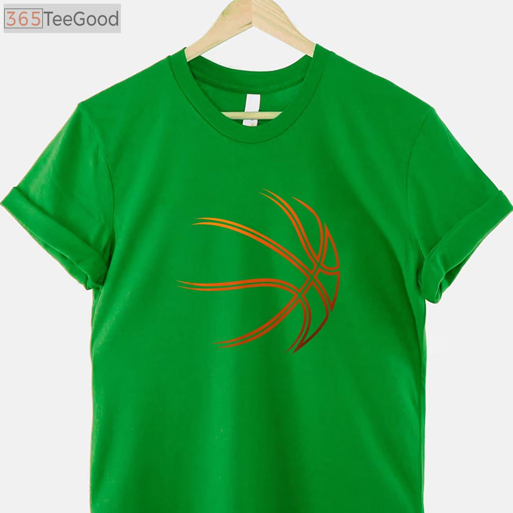 Basketball Player Silhouette Graphic T-Shirt - Cool Sports Athlete Tee