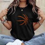 Basketball Player Silhouette Graphic T-Shirt - Cool Sports Athlete Tee