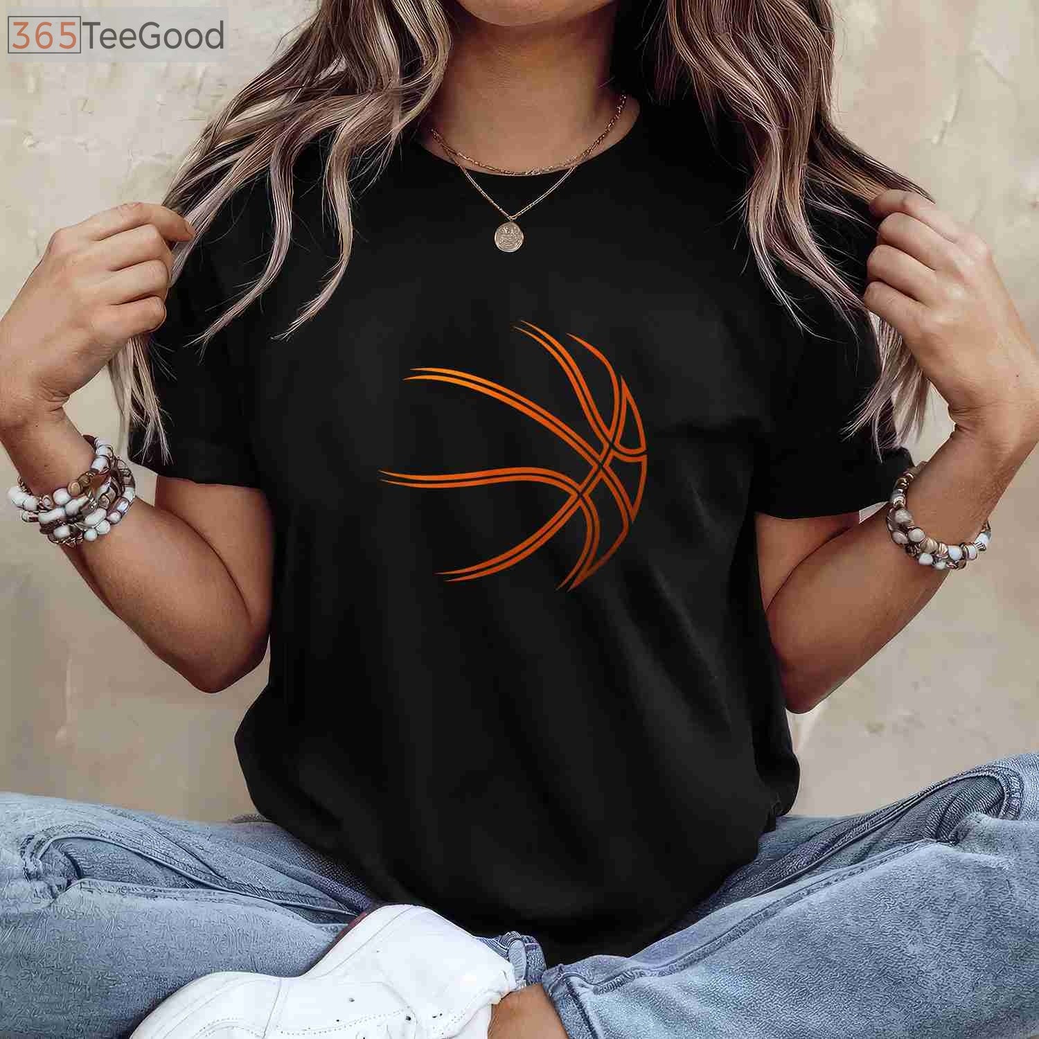 Basketball Player Silhouette Graphic T-Shirt - Cool Sports Athlete Tee