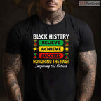 Believe Achieve Succeed T-Shirt Motivational African American Quote Black History Month Shirt