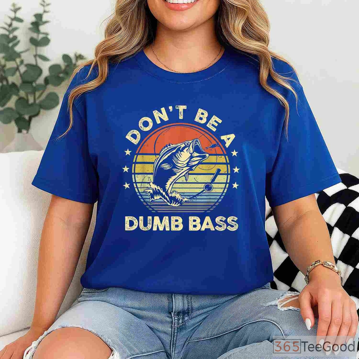 Best Bass Fishing Dad Graphic T-Shirt - Funny Father's Day Fisherman Gift