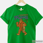 Bigfoot Sasquatch Fishing T-Shirt, Funny I'd Rather Be Fishing Legend Tee