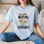 Bingo Queen February Birthday Shirt – Funny Bingo Lover Gift T-Shirt