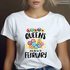 Bingo Queen February Birthday Shirt – Funny Bingo Lover Gift T-Shirt
