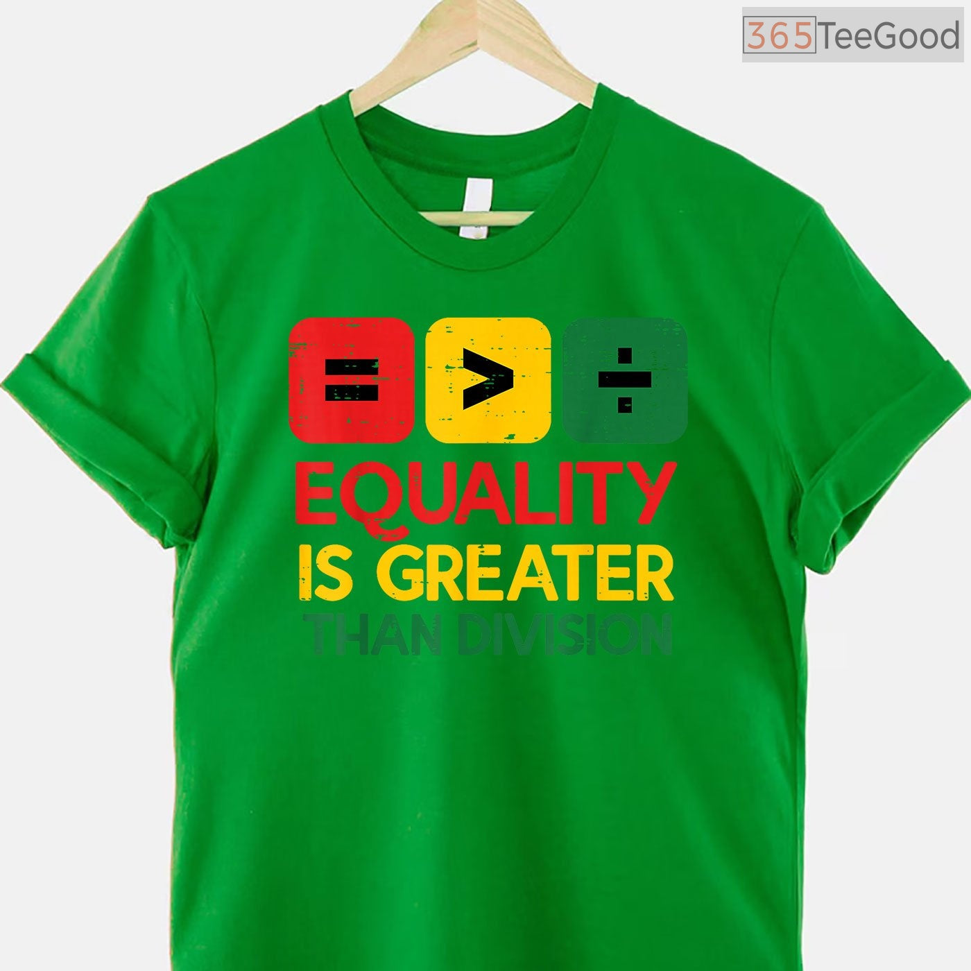 Black History Equality Greater Than Division T-Shirt Diversity & Inclusion Shirt for Men Women