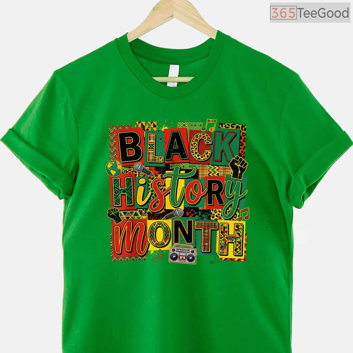 Black History Month Art Design T-Shirt Afro Culture Celebration Artistic Graphic Shirt