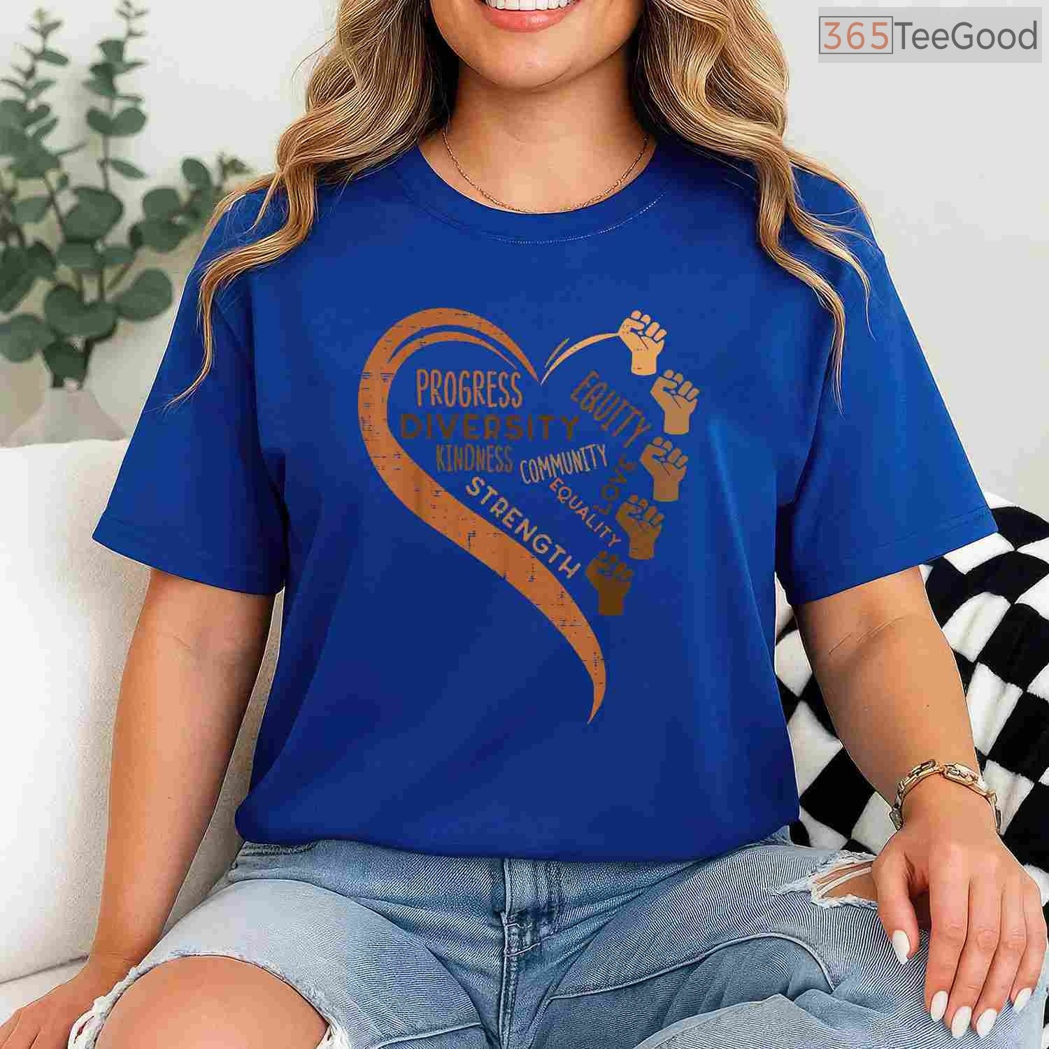 Black History Fists Diversity Equity T-Shirt Melanin Power African Women Empowerment Shirt