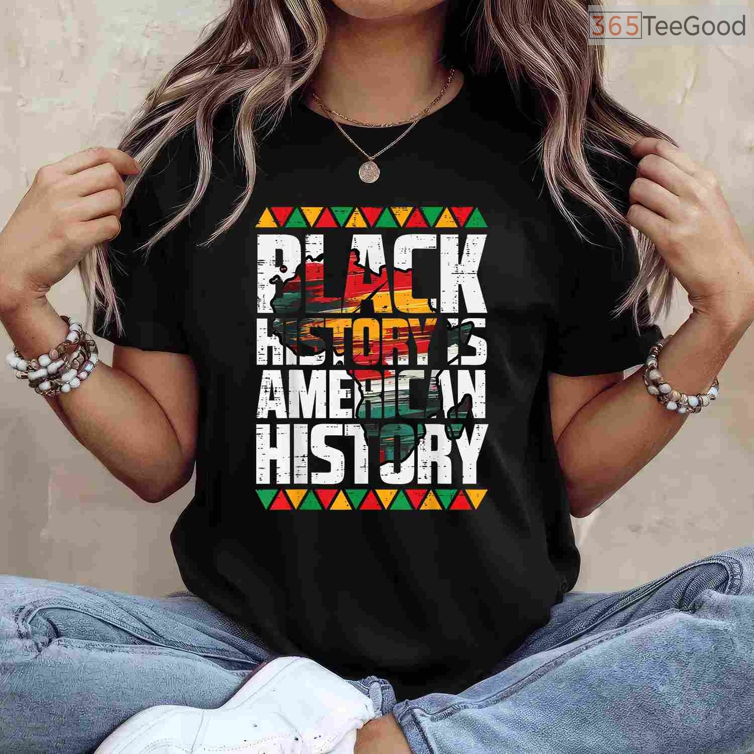 Black History is American History T-Shirt Educational African American Heritage Shirt for Kids