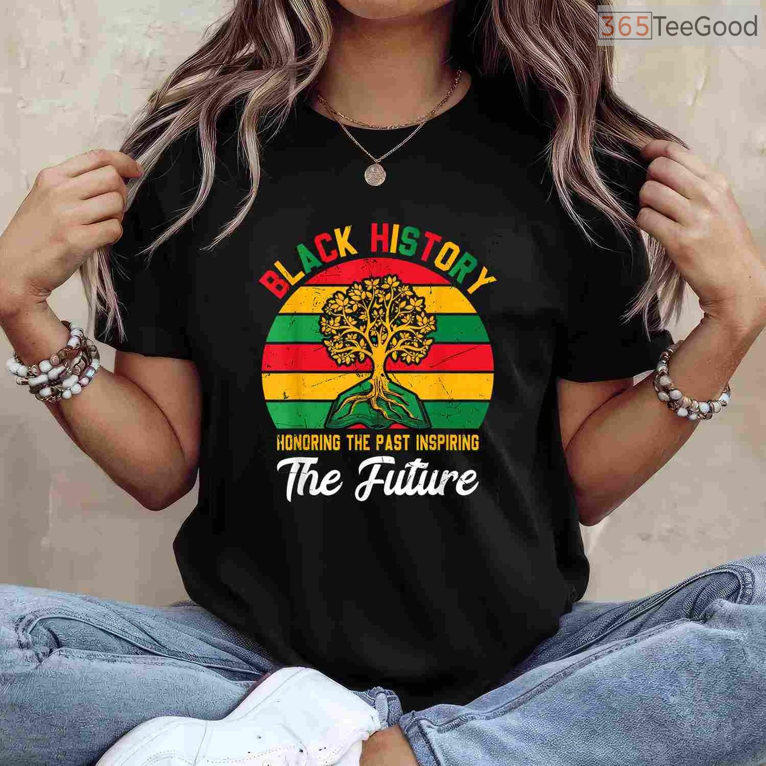 Black History Month Honoring Past Inspiring Future T-Shirt Ancestral Legacy Shirt