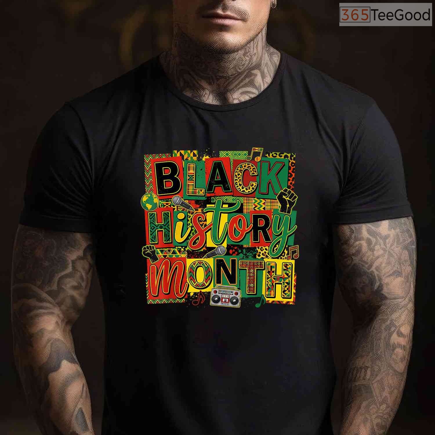 Black History Month Art Design T-Shirt Afro Culture Celebration Artistic Graphic Shirt