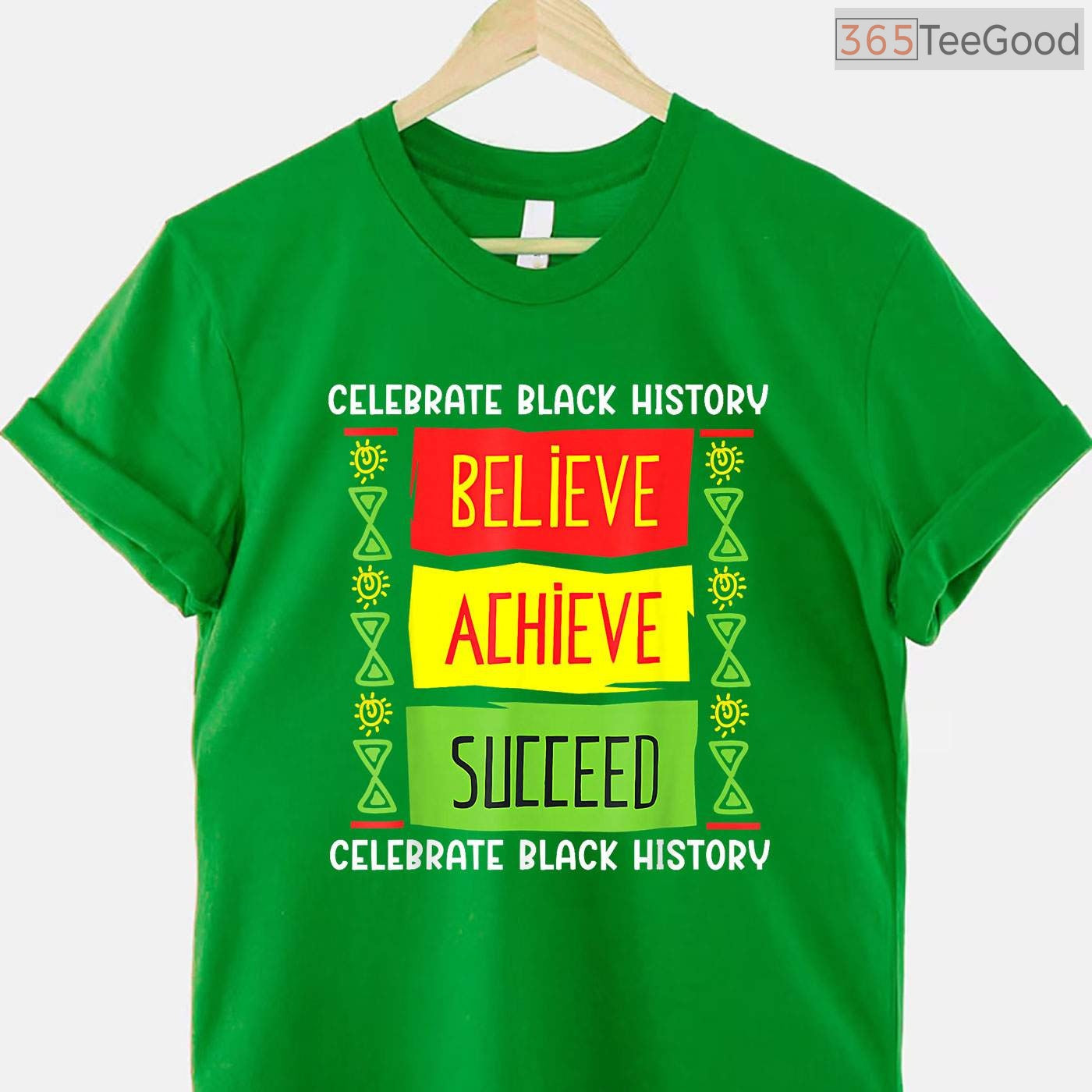 Black History Month Believe Achieve Succeed T-Shirt African American Freedom Shirt