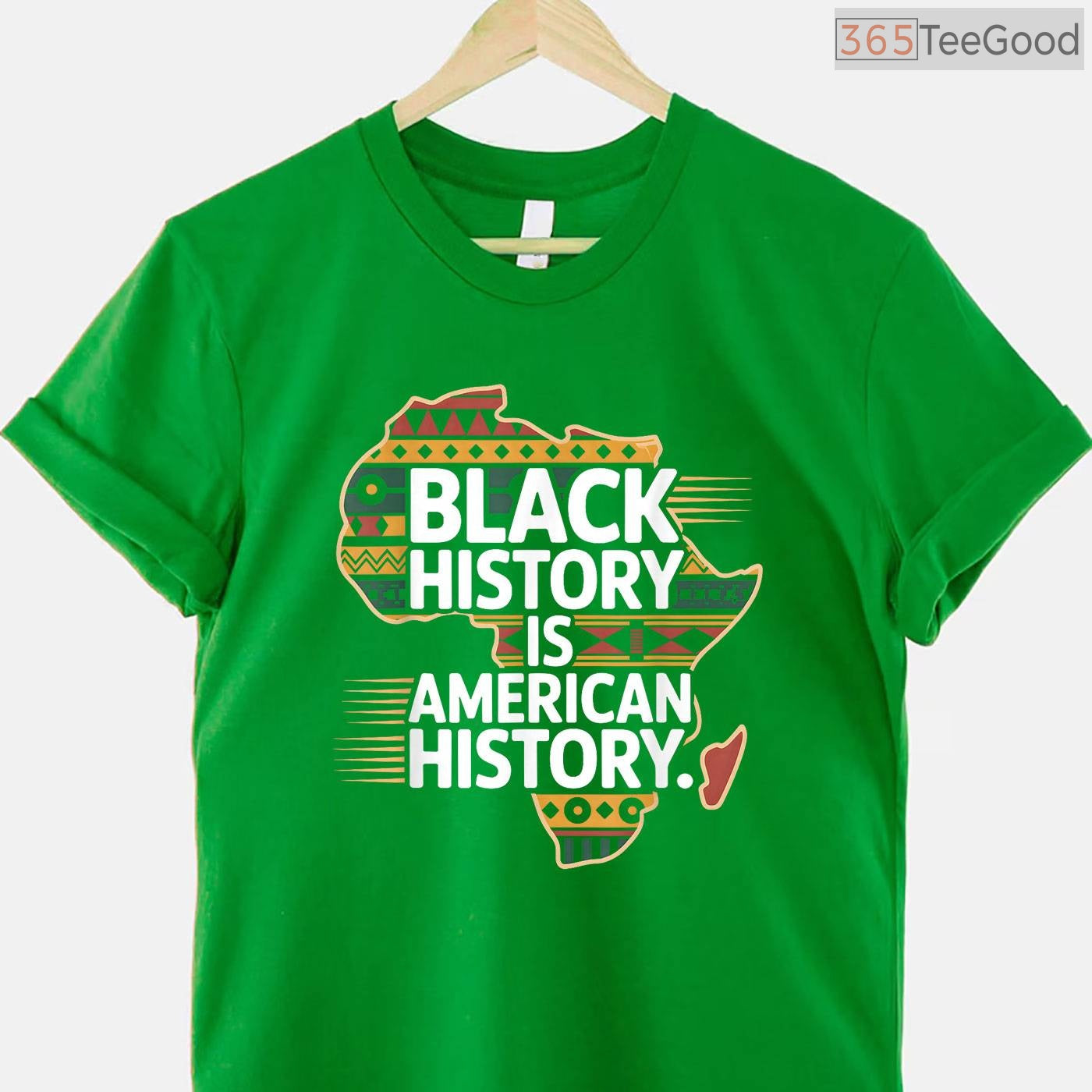 Black History Month Is American History T-Shirt Patriotic African American Flag Pride Shirt