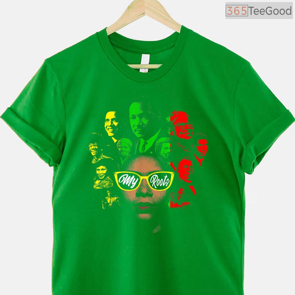Black History Leaders Collage T-Shirt Famous African American Icons Black History Month Shirt