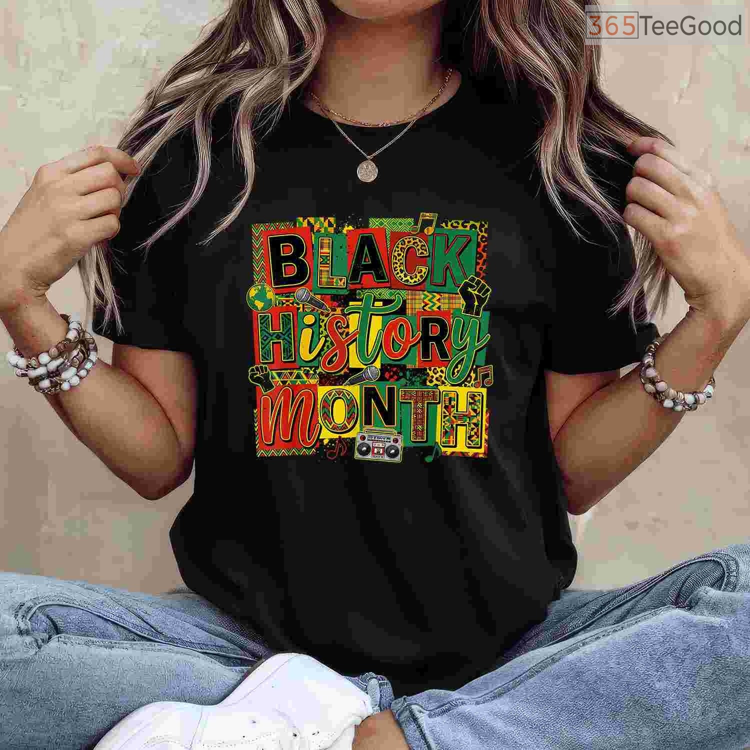 Black History Month Art Design T-Shirt Afro Culture Celebration Artistic Graphic Shirt