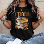 Black History Month I Teach Melanin T-Shirt Book Lover Black Teacher Appreciation Shirt