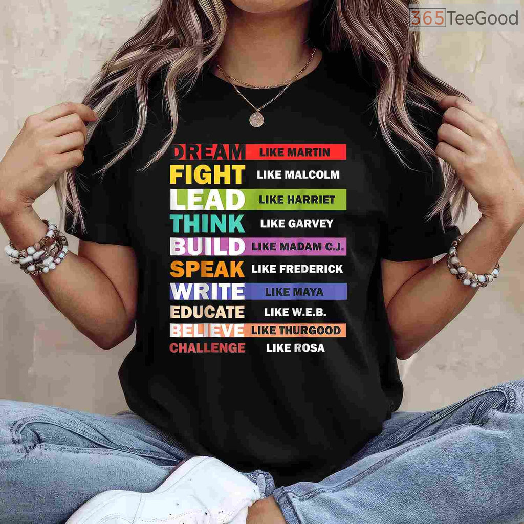 Black Lives Matter Black Leaders T-Shirt Civil Rights Heroes Black History Month Shirt