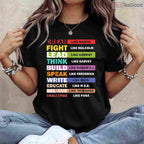 Black Lives Matter Black Leaders T-Shirt Civil Rights Heroes Black History Month Shirt