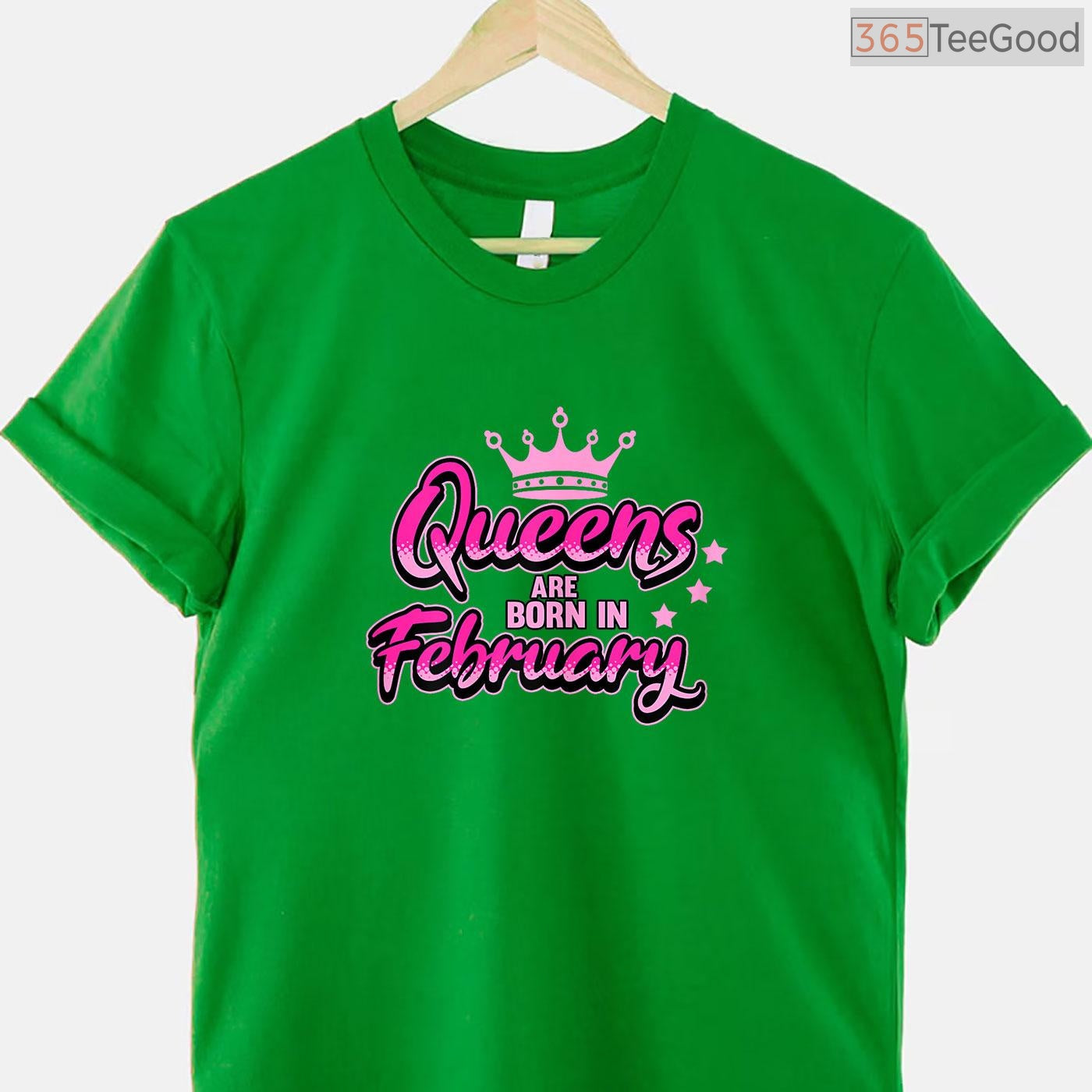 Black Queen Birthday Shirt – Queens Are Born In February T-Shirt