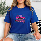 Black Queen Birthday Shirt – Queens Are Born In February T-Shirt