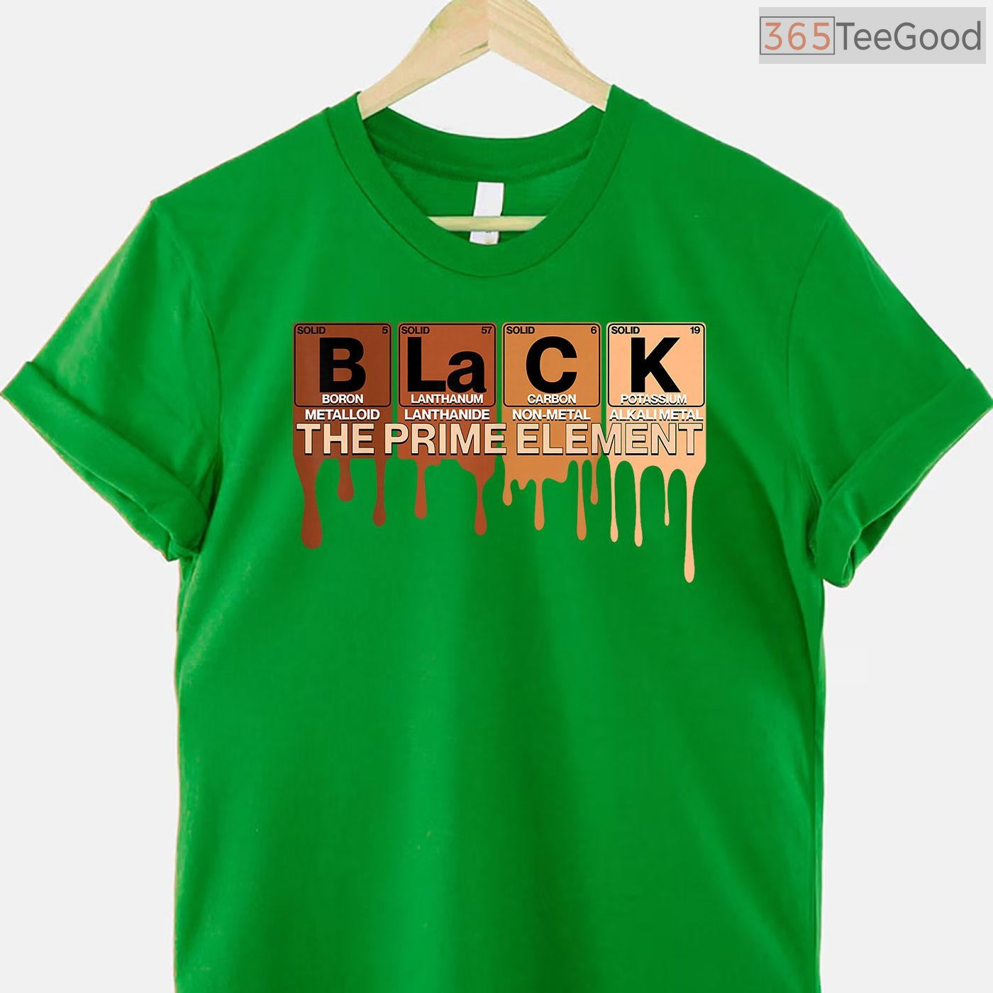 Black The Prime Element Periodic Table T-Shirt Melanin Science Black History Month Shirt