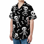 Black and White Tropical Sailboat Palm Tree Hawaiian Tee Cool Summer Wear
