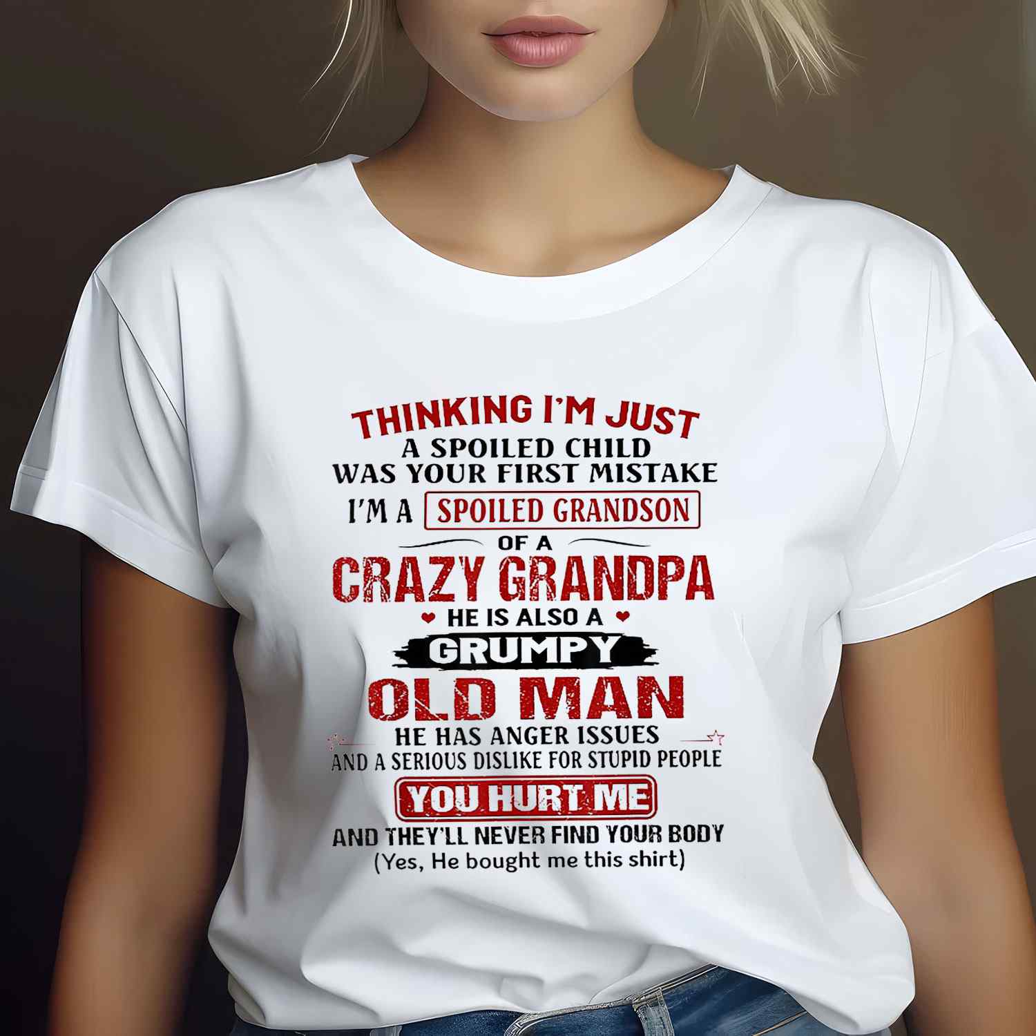 Blessed Grandma Floral Tee Elegant Flower Design T-Shirt Gift for Women Grandmother Unisex Adults