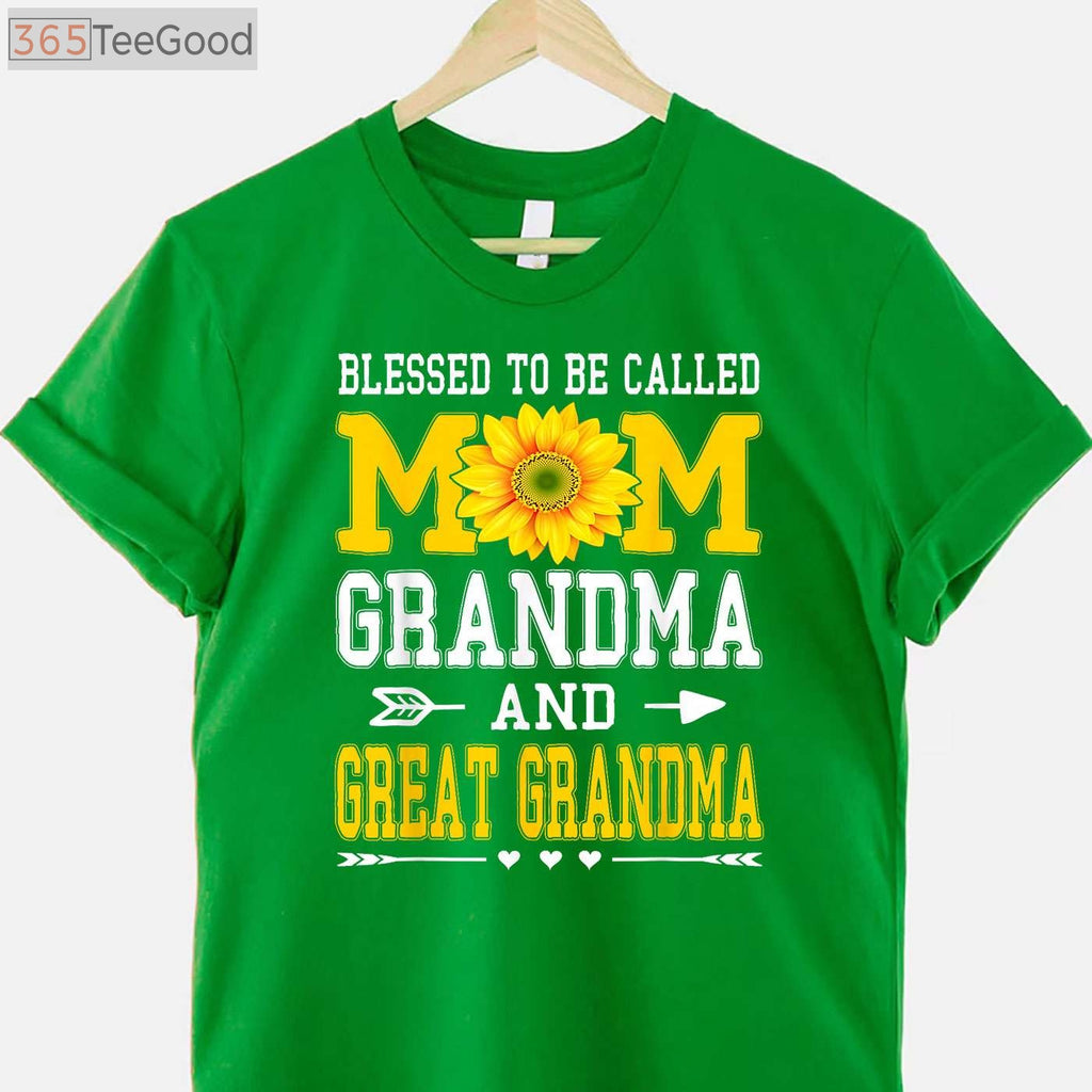 Blessed to Be Called Mom Grandma Great Grandma Mother’s Day T-Shirt